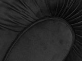 Oskar 2 Seat Chesterfield Sofa In Jet Black Lush Velvet