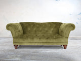 Oskar 2 Seat Chesterfield Sofa In Spring Meadow Vintage Velvet