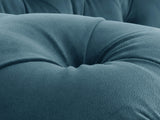 Oskar 3 Seat Chesterfield Sofa In Blue Lush Velvet