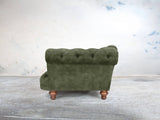 Oskar 3 Seat Chesterfield Sofa In Jade Vintage Velvet