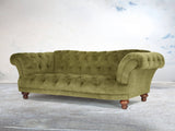 Oskar 3 Seat Chesterfield Sofa In Spring Meadow Vintage Velvet