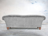 Oskar 4 Seat Chesterfield Sofa In Dove Vintage Velvet