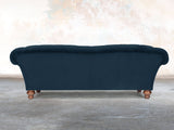 Oskar 4 Seat Chesterfield Sofa In Eclipse Lush Velvet