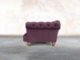 Oskar 4 Seat Chesterfield Sofa In Grape Lush Velvet