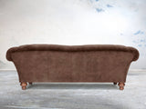 Oskar 4 Seat Chesterfield Sofa In Hickory Vintage Velvet