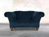 Oskar Chesterfield Chair In Eclipse Lush Velvet