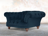 Oskar Chesterfield Chair In Eclipse Lush Velvet