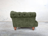 Oskar Chesterfield Chair In Jade Vintage Velvet