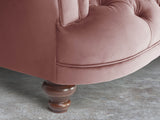 Oskar Chesterfield Snuggler In Pink Lush Velvet