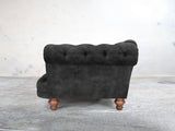 Oskar Chesterfield Snuggler In Black Cat Vintage Velvet