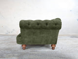 Oskar Chesterfield Snuggler In Jade Vintage Velvet