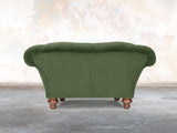 Oskar Chesterfield Snuggler In Pine Lush Velvet