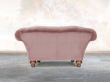 Oskar Chesterfield Snuggler In Pink Lush Velvet
