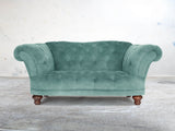 Oskar Chesterfield Snuggler In Summer Mist Vintage Velvet