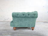 Oskar Chesterfield Snuggler In Summer Mist Vintage Velvet