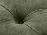 Queen Anne Footstool In Jade Vintage Velvet