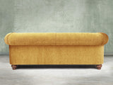 Tillie 4 Seat Chesterfield Sofa In Gold Funky Cord