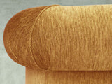 Tillie 4 Seat Chesterfield Sofa In Gold Funky Cord