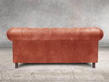 Alfred 2 Seat Chesterfield Sofa In Bronze Vintage Leather
