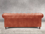 Alfred 3 Seat Chesterfield Sofa In Bronze Vintage Leather