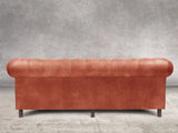 Alfred 4 Seat Chesterfield Sofa In Bronze Vintage Leather