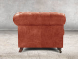 Alfred 4 Seat Chesterfield Sofa In Bronze Vintage Leather