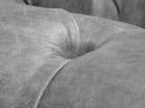 Alfred 4 Seat Chesterfield Sofa In Grey Vintage Leather