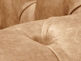 Alfred 4 Seat Chesterfield Sofa In Tan Vintage Leather