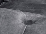 Alfred 4 Seat Chesterfield Sofa In Thunder Vintage Leather