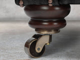 Alfred Chesterfield Chair In Black Vintage Leather