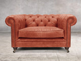 Alfred Chesterfield Snuggler In Bronze Vintage Leather