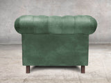 Alfred Chesterfield Snuggler In Green Vintage Leather