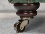 Alfred Chesterfield Snuggler In Green Vintage Leather