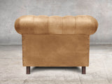 Alfred Chesterfield Snuggler In Tan Vintage Leather