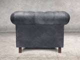 Alfred Chesterfield Snuggler In Thunder Vintage Leather