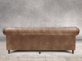 Alfred Extra Large Chesterfield Sofa In Brown Vintage Leather