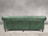 Alfred Extra Large Chesterfield Sofa In Green Vintage Leather