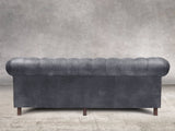 Alfred Extra Large Chesterfield Sofa In Thunder Vintage Leather
