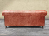 Arthur 2 Seat Chesterfield Sofa In Bronze Vintage Leather