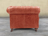 Arthur 2 Seat Chesterfield Sofa In Bronze Vintage Leather