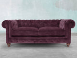 Arthur 2 Seat Chesterfield Sofa In Imperial Vintage Velvet