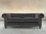 Arthur 2 Seat Chesterfield Sofa In Nickel Lush Velvet