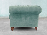 Arthur 2 Seat Chesterfield Sofa In Summer Mist Vintage Velvet
