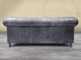 Arthur 2 Seat Chesterfield Sofa In Thunder Vintage Leather