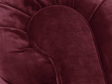 Arthur 2 Seat Chesterfield Sofa In Wine Lush Velvet