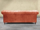 Arthur 3 Seat Chesterfield Sofa In Bronze Vintage Leather