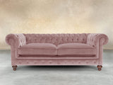 Arthur 3 Seat Chesterfield Sofa In Pink Lush Velvet
