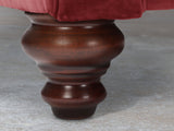 Arthur 3 Seat Chesterfield Sofa In Red Lush Velvet