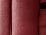 Arthur 3 Seat Chesterfield Sofa In Red Lush Velvet