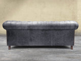 Arthur 3 Seat Chesterfield Sofa In Thunder Vintage Leather